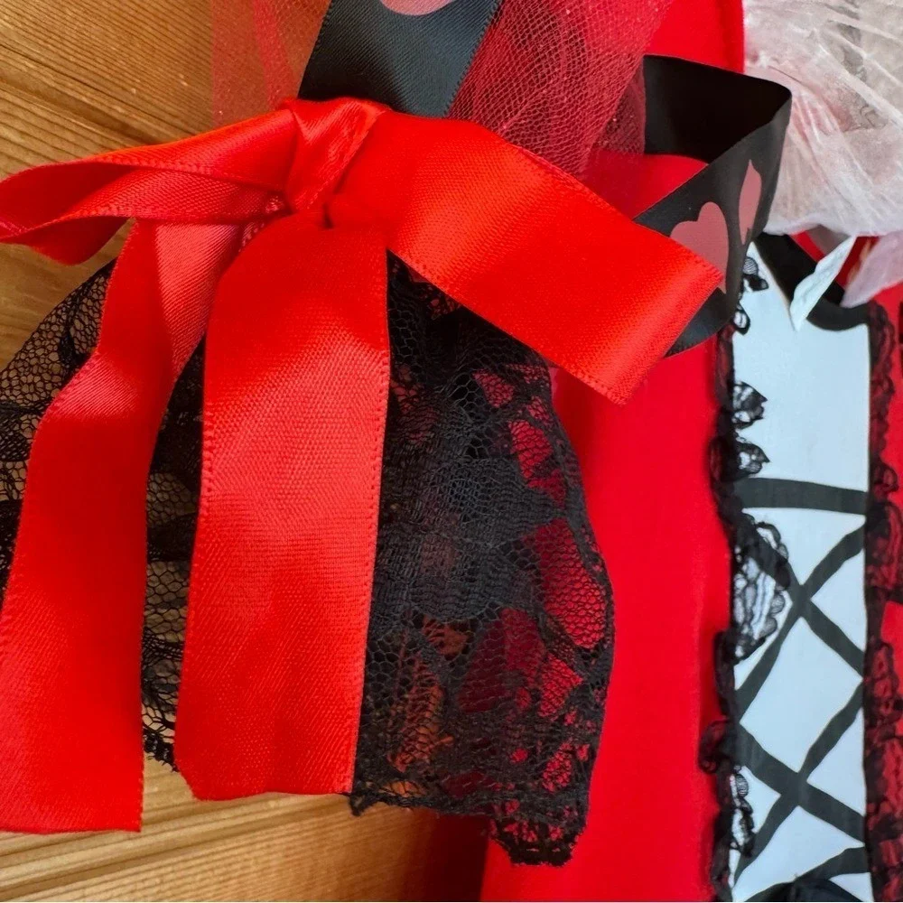 California Costumes Queen of Hearts  Medium Red Black Halloween Play Theater